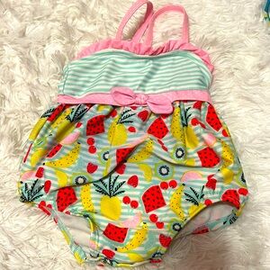 Target Brand Baby Girl One-Piece Swimsuit (Size 6-9 Months)
